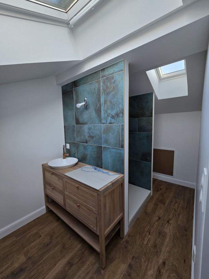 Peinture personnalisée salle de bain Cadaujac